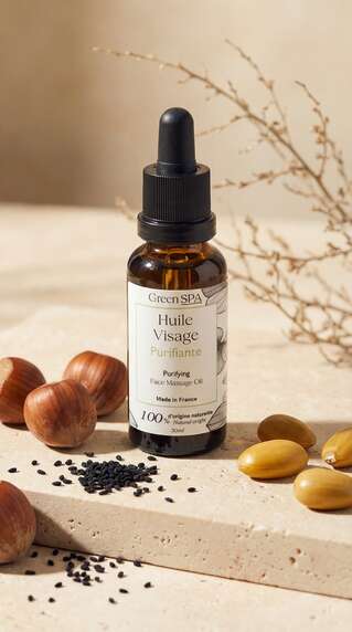Soin bien-être GREEN SPA - Huile Visage Purifiante