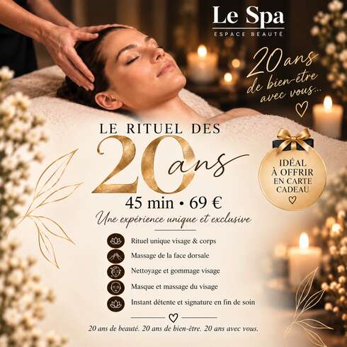 Soin bien-être Rituel des 20 ans